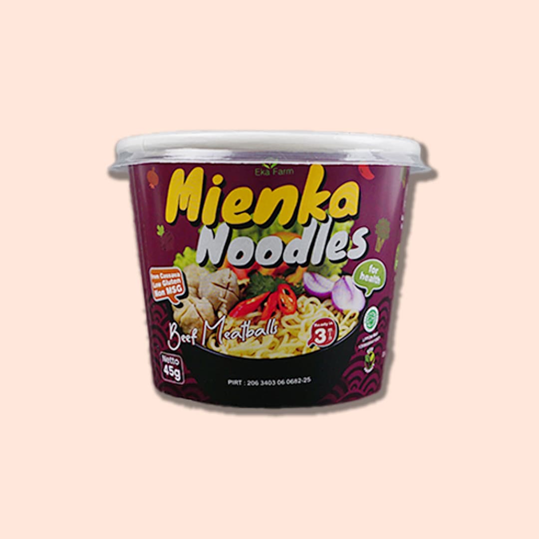 Eka Farm Mienka Noodles Bakso Sapi 45 gr